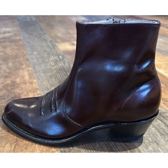 Vintage HANOVER Burgundy Leather 6\
